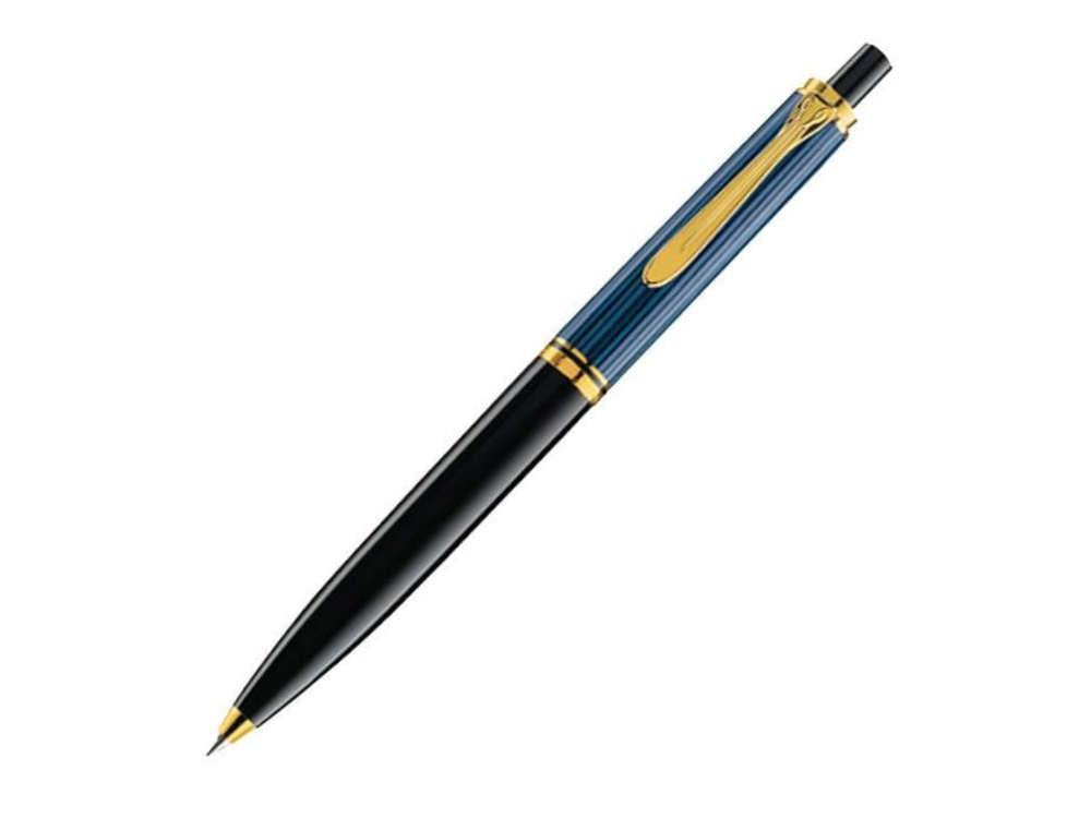 Pelikan K400 Kugelschreiber, Schwarz und blau, Vergoldete Beschläge, 987800