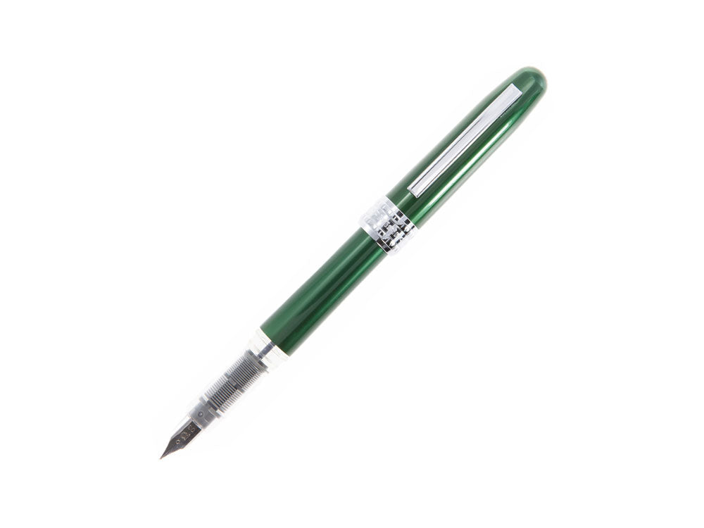 Platinum Plaisir Füllfederhalter, Aluminium, Grün, PGB-1000-41 - Nib F