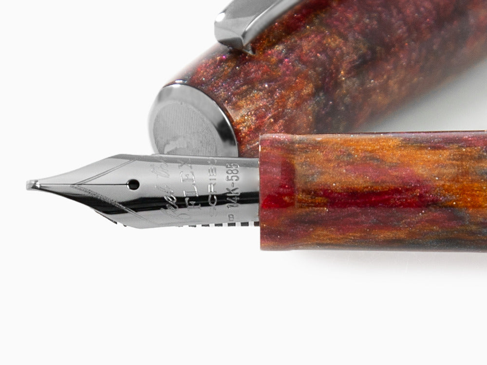 Scribo La Dotta Turrita Füllfeder, 14K, Limitierte Edition DOTFP09RT1403