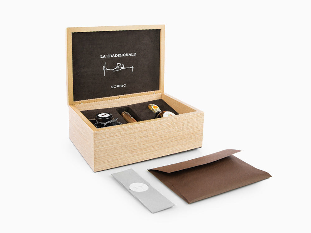 Scribo La Tradizionale Füllfeder, 18K, Limitierte Edition, LATFP03RH1803