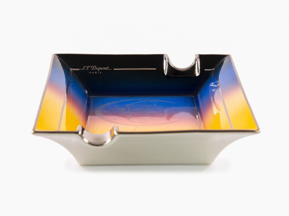 S.T. Dupont Montecristo La Nuit Aschenbecher, Porzellan, Gelb, 006435