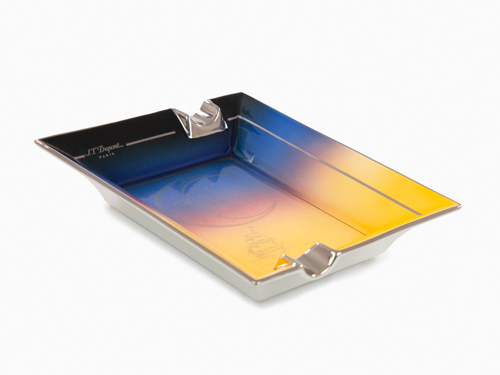 S.T. Dupont Montecristo La Nuit Aschenbecher, Porzellan, Gelb, 006435