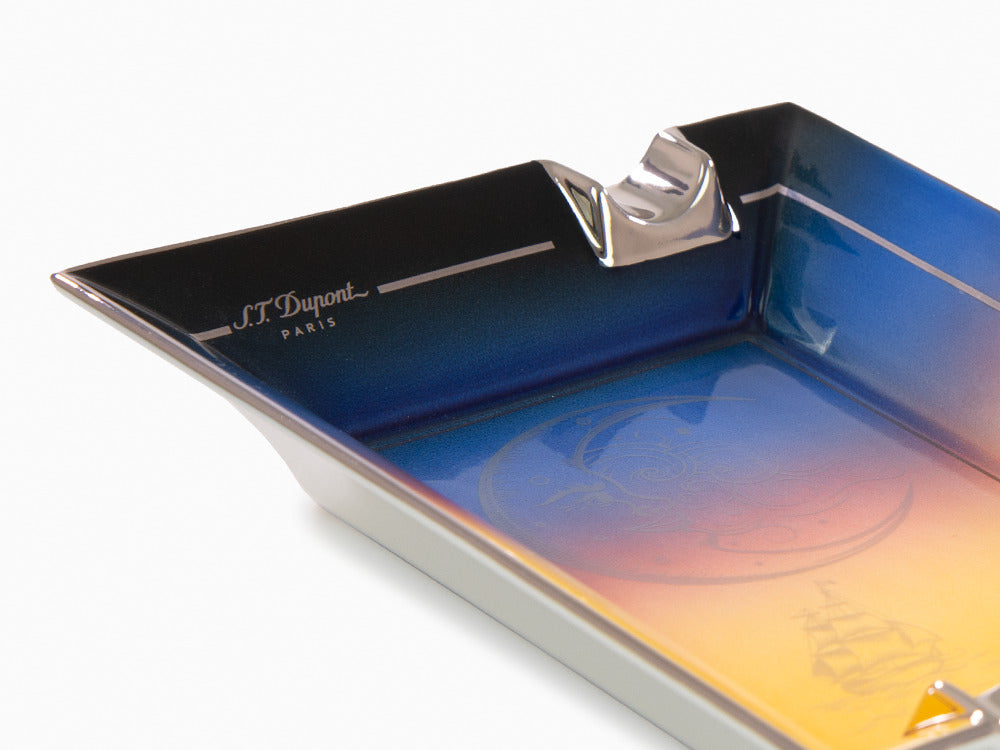 S.T. Dupont Montecristo La Nuit Aschenbecher, Porzellan, Gelb, 006435