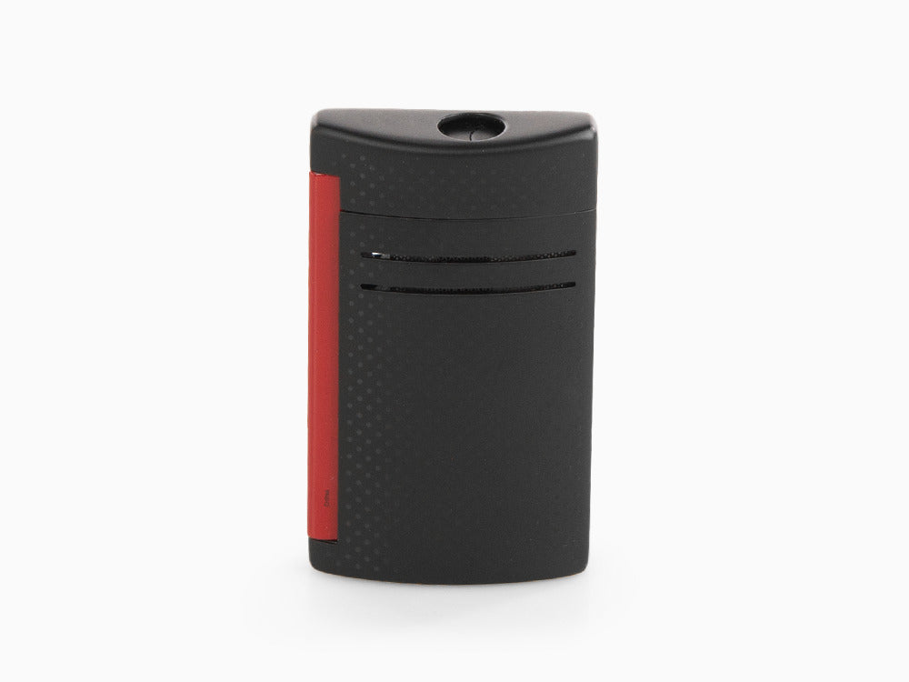 S.T. Dupont Maxijet Feuerzeug, Chrom, Rot/Schwarz, 020160N