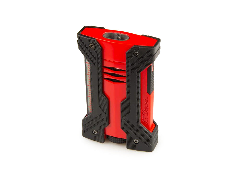 S.T. Dupont Défi XXtreme Feuerzeug, Rot/Schwarz, Double Flame, 021601