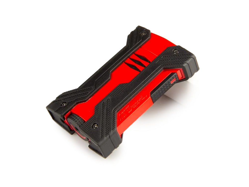 S.T. Dupont Défi XXtreme Feuerzeug, Rot/Schwarz, Double Flame, 021601