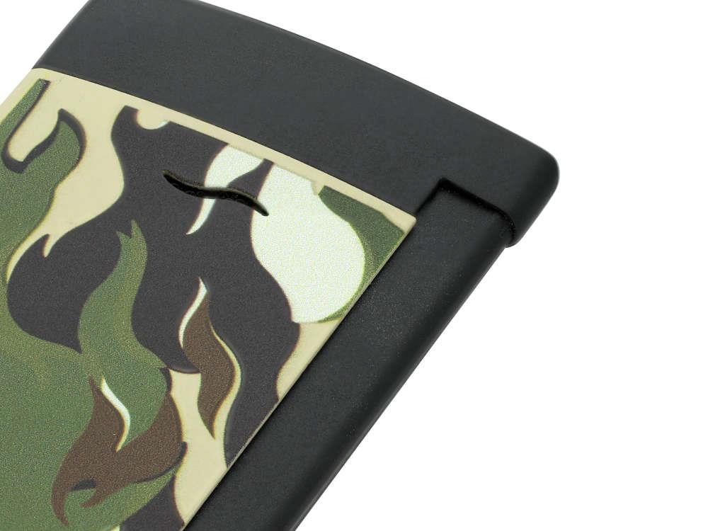 S.T. Dupont Camo Slim 7 Feuerzeug, PVD, Grün, Limitierte Auflage, 027750G