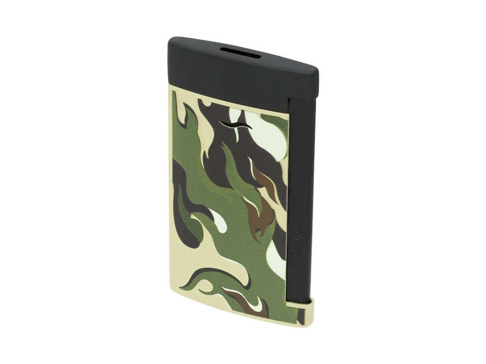 S.T. Dupont Camo Slim 7 Feuerzeug, PVD, Grün, Limitierte Auflage, 027750G