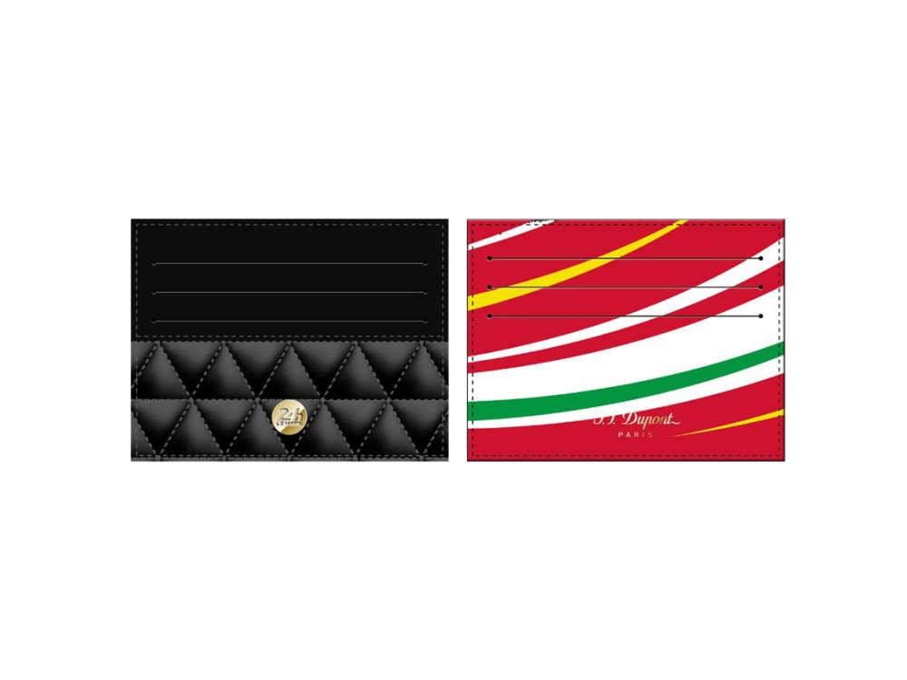 S.T. Dupont 24H Du Mans Kartenetuis, Leder, Rot, 6 Karten, 161311