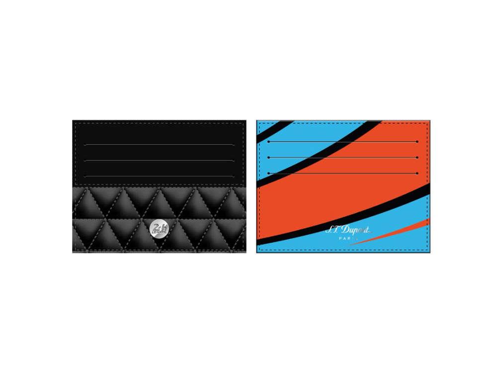 S.T. Dupont 24H Du Mans Kartenetuis, Leder, Blau, 6 Karten, 161411