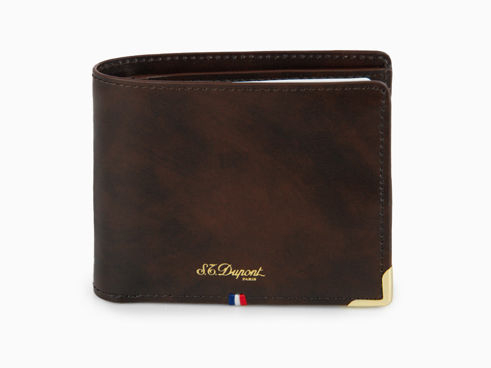 S.T. Dupont Atelier Cloudy Brieftasche, Braun, Leder, 6 Karten, 190453