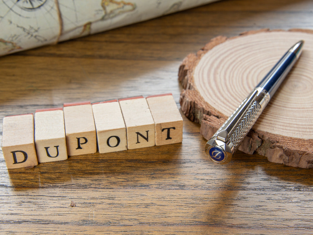 S.T. Dupont Liberté Fire Head Kugelschreiber, Lack, Palladium, Blau, 465017