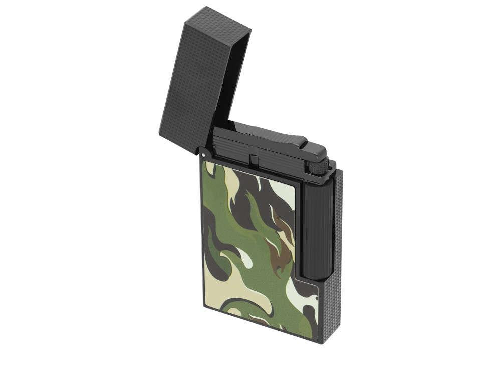 S.T. Dupont Camo Ligne 2 Feuerzeug, Metalle, Grün, Limitierte Auflage, C16050