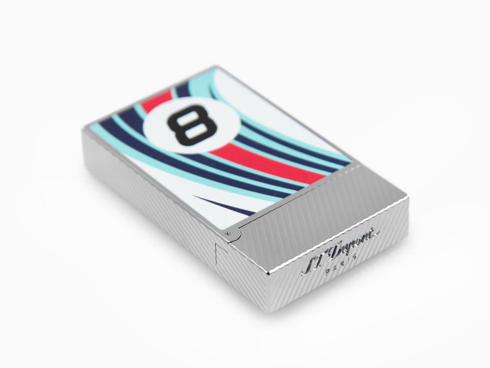 S.T. Dupont 24H Du Mans Ligne 2 Feuerzeug, Palladium, Weiss, C16088