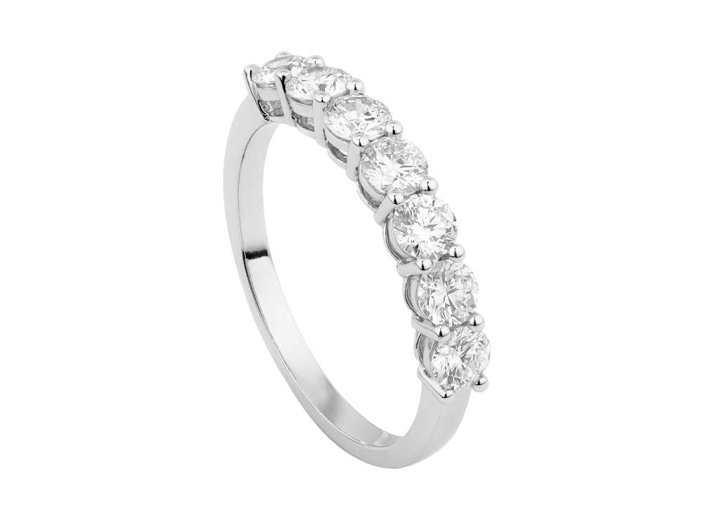 Solitario Ehering 18K Weißgold 1 ct, LRW60102-14