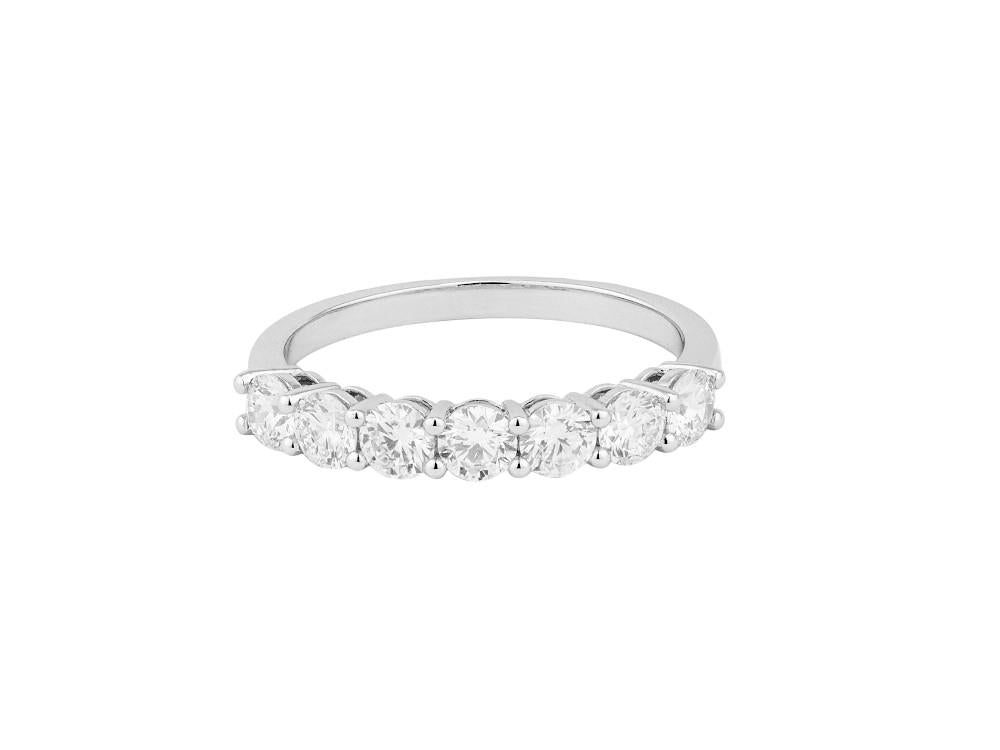Solitario Ehering 18K Weißgold 1 ct, LRW60102-14