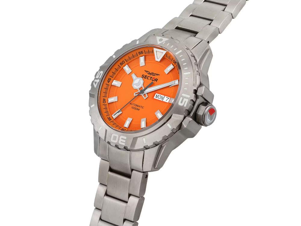 Sector No Limits Legend Automatik Uhr, Titan, Orange, 43 mm, R3223135005