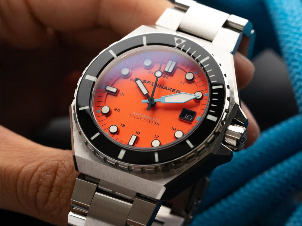 Spinnaker Dumas Tangerine Automatik Uhr, Orange, 44 mm, 30 atm, SP-5081-BB