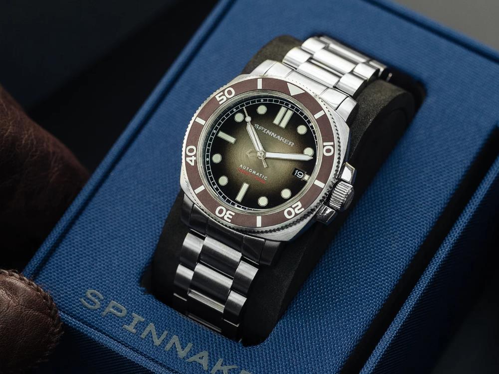 Spinnaker Hull Harvest Brown Automatik Uhr, Braun, 42 mm, 30 atm, SP-5088-44