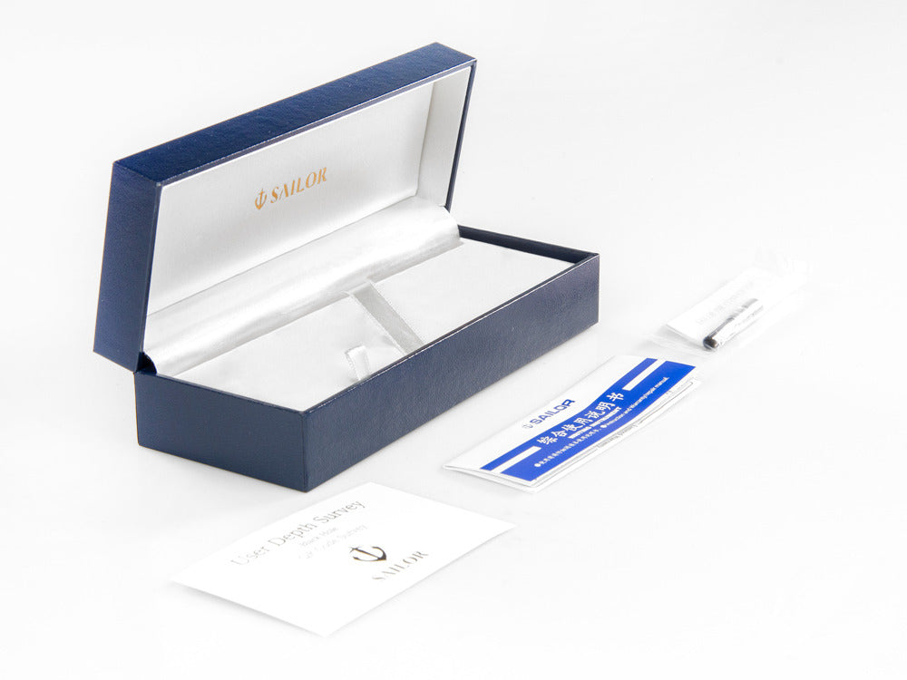 Sailor 1911 L Series Kugelschreiber, Schwarz, Vergoldete Beschläge, 16-1009-620