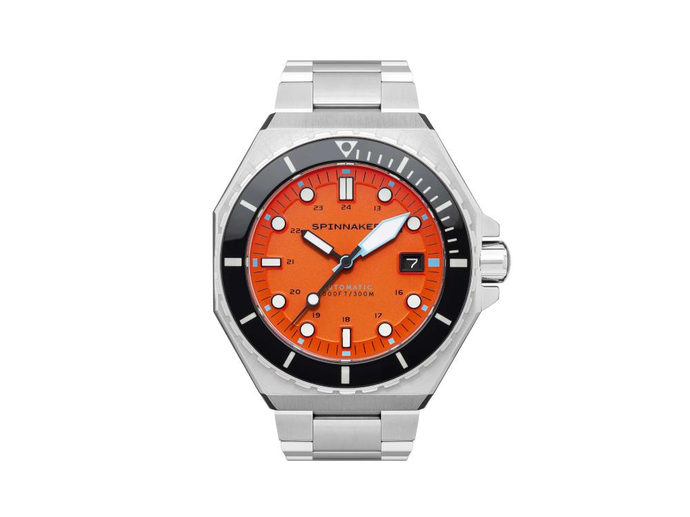 Spinnaker Dumas Tangerine Automatik Uhr, Orange, 44 mm, 30 atm, SP-5081-BB
