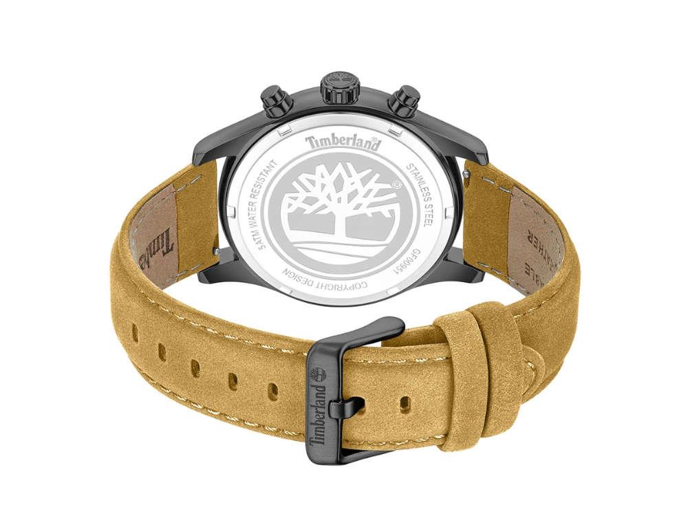 Timberland Ashmont Quartz Uhr, Schwarz, 44 mm, Lederband, TDWGF0095102