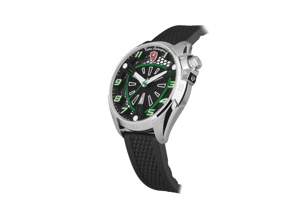 Tonino Lamborghini Shock Abs Quartz Uhr, Grün, 42 mm, TLABSG-SS-R