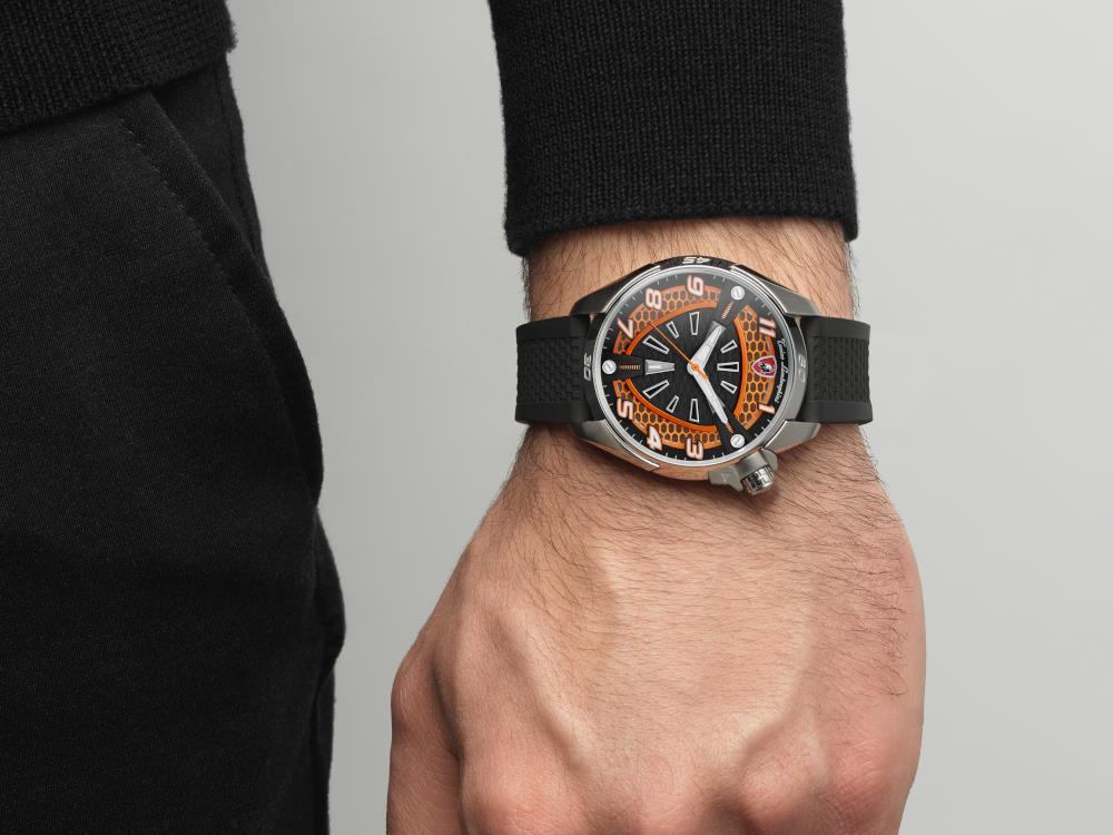 Tonino Lamborghini Shock Abs Quartz Uhr, Orange, 42 mm, TLABSO-SS-R