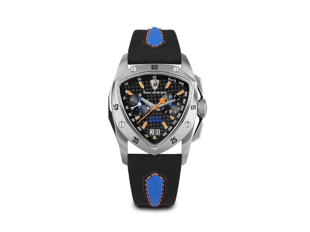 Tonino Lamborghini New Spyder Blue Orange Quartz Uhr, 43 mm, Chrono, TLF-A13-4