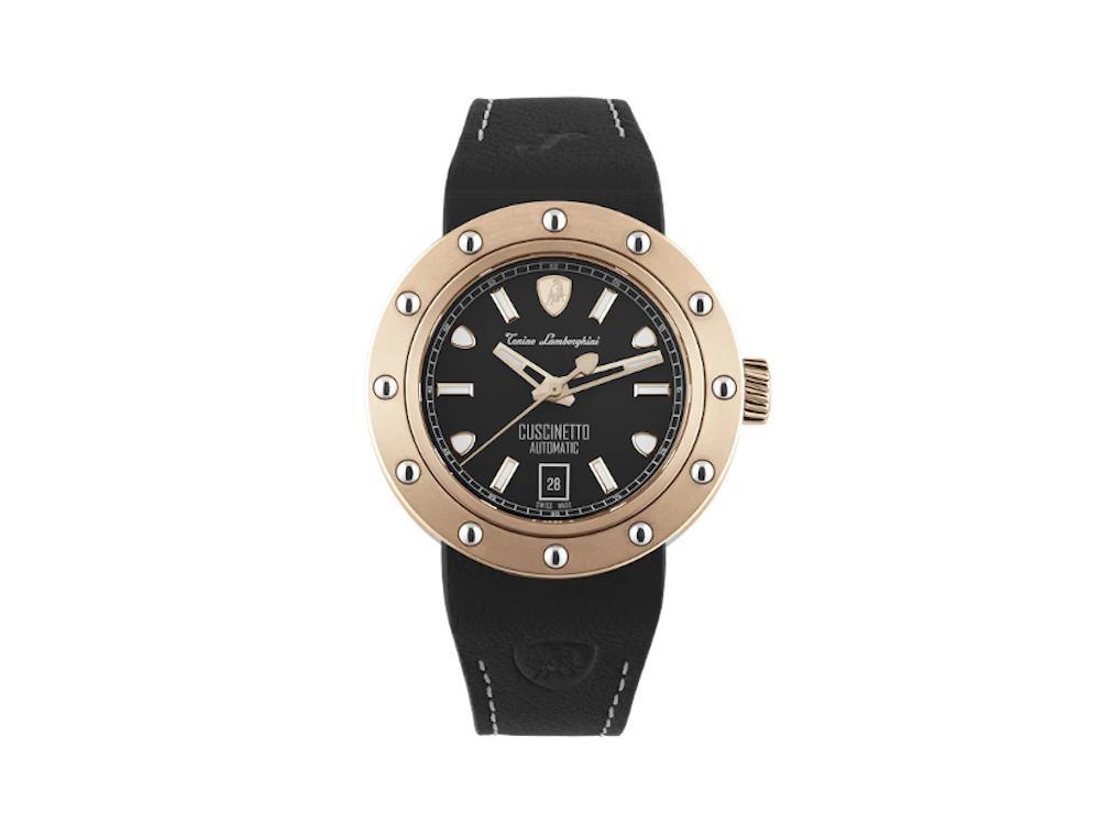 Tonino Lamborghini Cuscinetto Automatik Uhr, Titan Schwarz, 42 mm,TLF-T01-8
