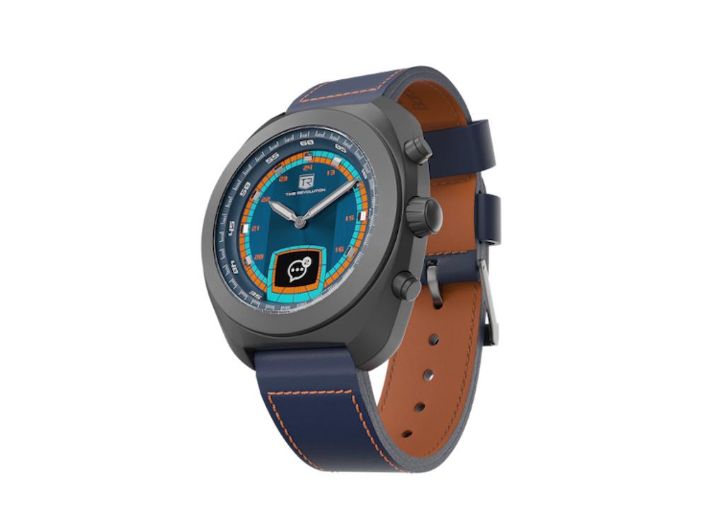 Time Revolution Hybrid 01 Aurora PVD Hybrid Uhr, Blau, 42 mm, TR01.4B-1