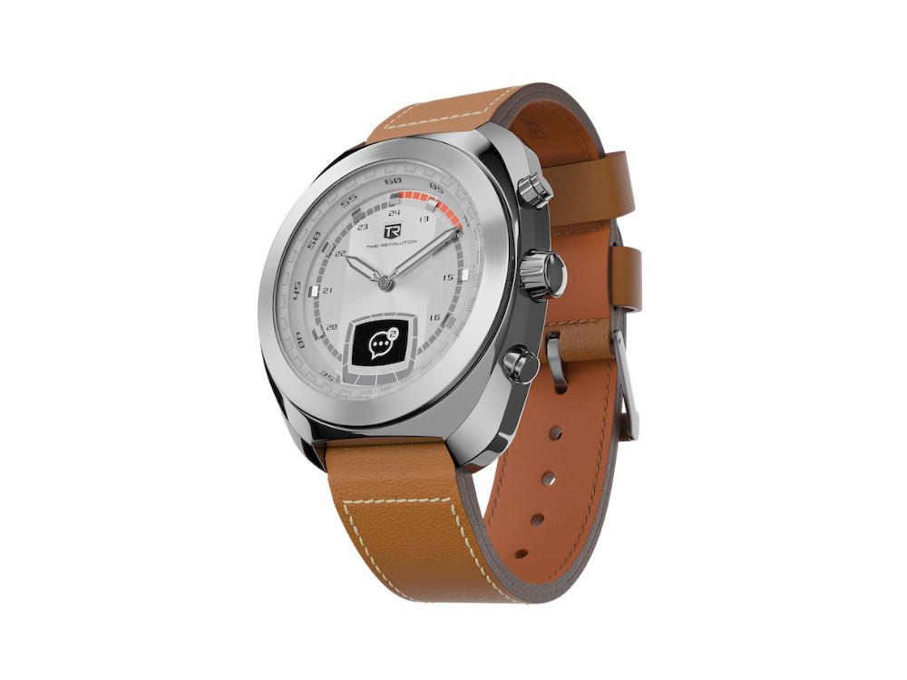 Time Revolution Hybrid 01 Glacier SS Hybrid Uhr, Grau, 42 mm, TR01.4S-2