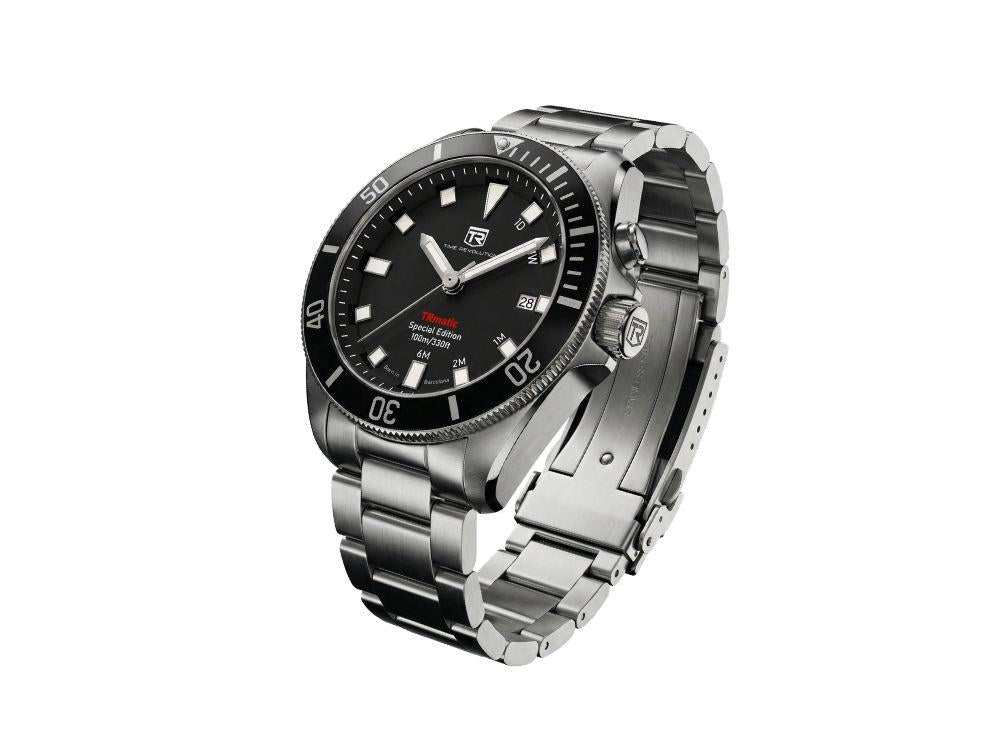 Time Revolution TRmatic Midnight Automatik Uhr, 42 mm, Schwarz, TR02.01MB
