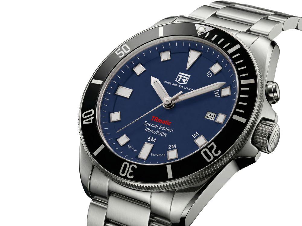 Time Revolution TRmatic Ocean Automatik Uhr, 42 mm, Blau, TR02.02MB