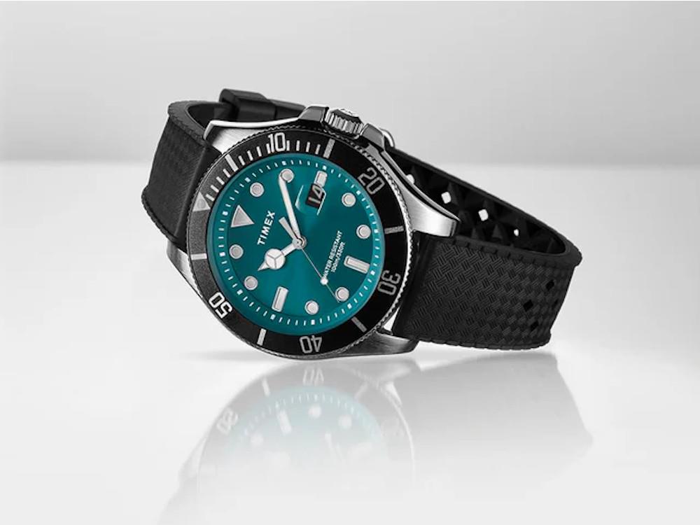 Timex Trend Quartz Uhr, Messing, Grün, 44 mm, TW2V91700