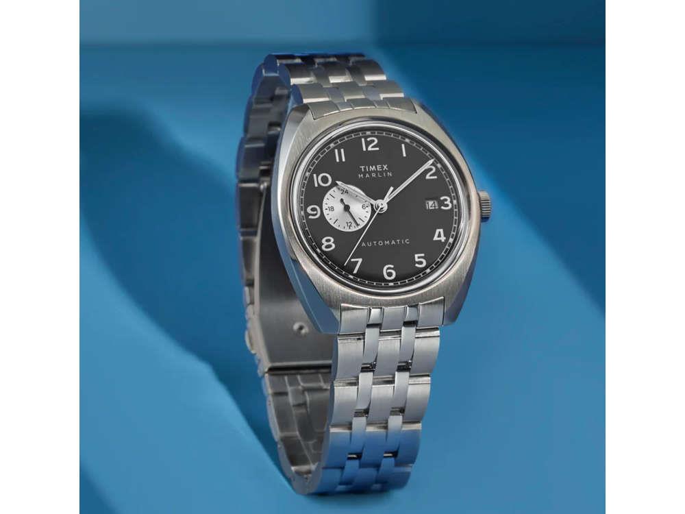 Timex Marlin Automatik Uhr, Schwarz, 39 mm, TW2W58800