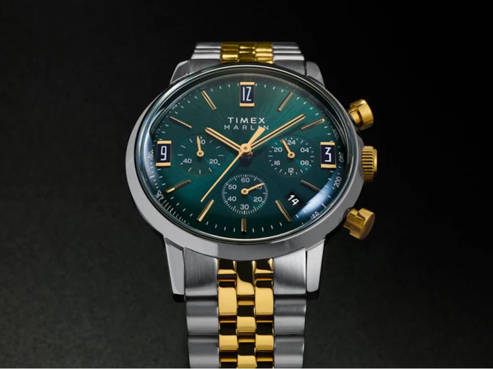 Timex Marlin Quartz Uhr, Grün, 40 mm, TW2W60000A