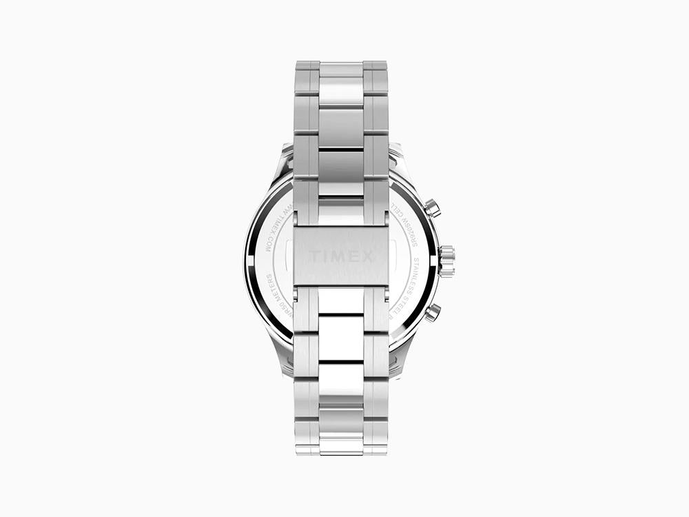 Timex Trend Dress Chronograph Quarzuhr, Schwarz, 43mm, TW2Y01400