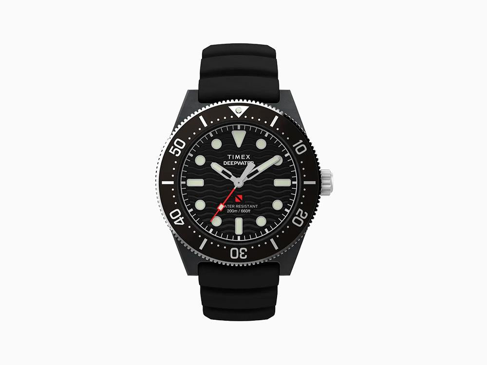 Timex Deepwater Reef 200 Composite Quartz Uhr, Schwarz, 43 mm, TW2Y02200