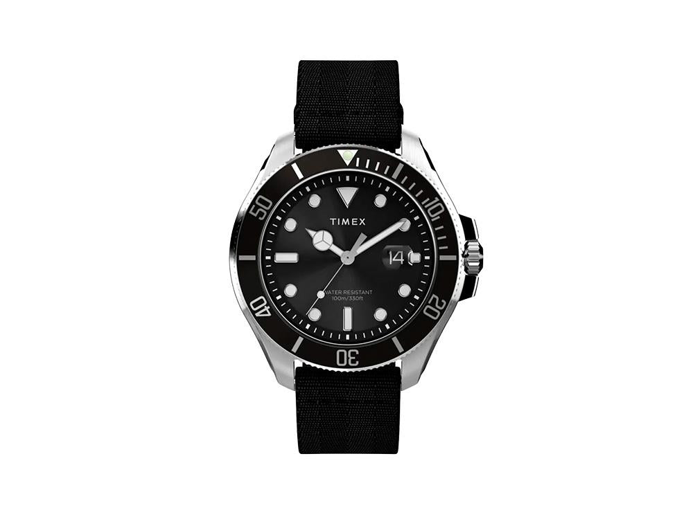 Timex Trend Harborside Coast Quartz Uhr, Schwarz, 44 mm, TW2Y09200