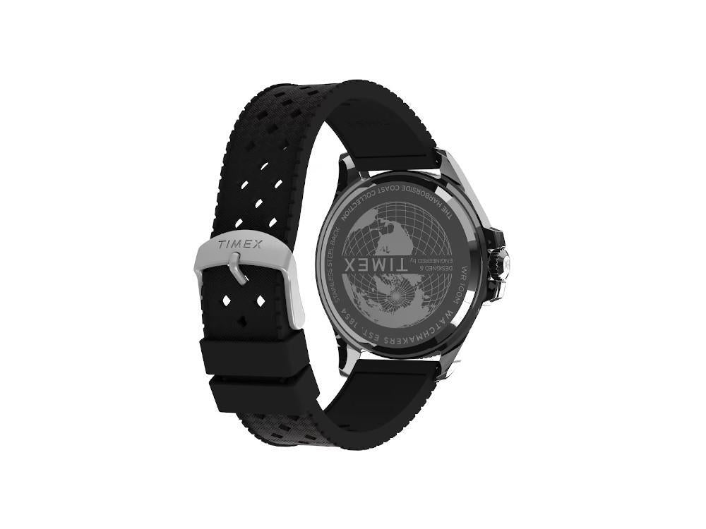 Timex Trend Harborside Coast Quartz Uhr, Schwarz, 44 mm, TW2Y09200