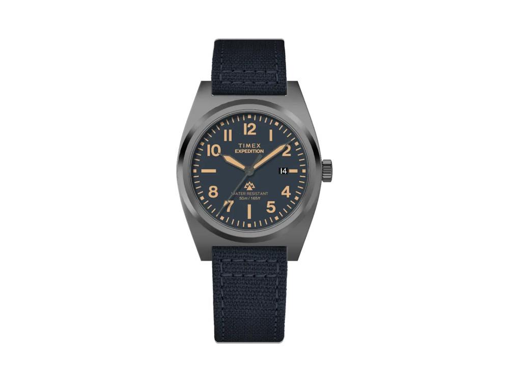 Timex Expedition Capstone Quartz Uhr, Blau, 39 mm, TW2Y18200