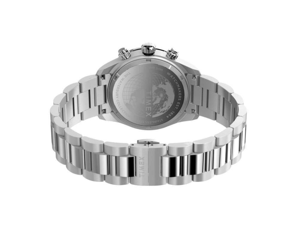Timex The Waterbury Quartz Uhr, Silber, 39 mm, Chronograph, TW2Y19200