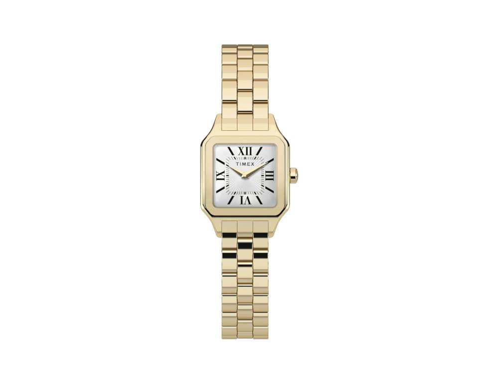 Timex Legacy Addison Quartz Uhr, PVD Gold, Weiss, TW2Y23700