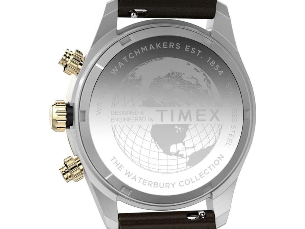 Timex The Waterbury Heritage Quartz Uhr, Schwarz, Chronograph, TW2Y24100