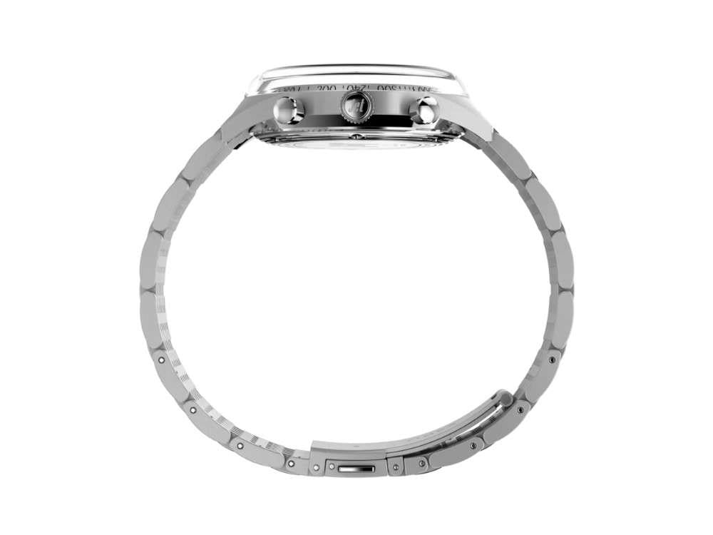 Timex Marlin Jet Quartz Uhr, Silber, 40 mm, Chronograph, TW2Y24600
