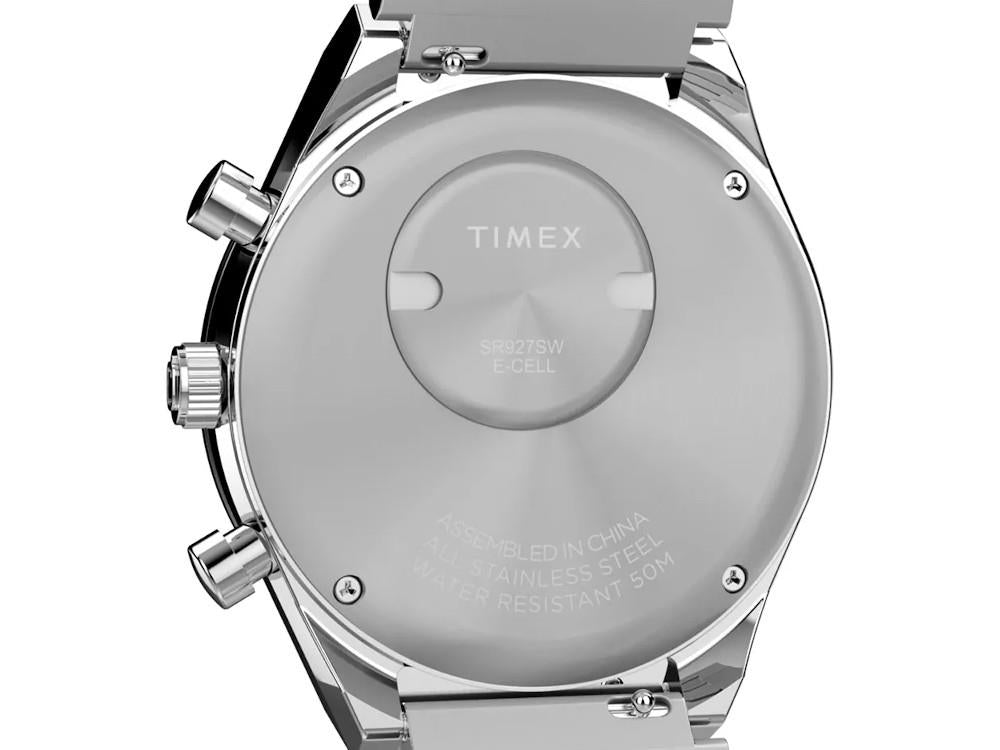 Timex Q Chrono Quartz Uhr, Weiss, 40 mm, Chronograph, TW2Y36200