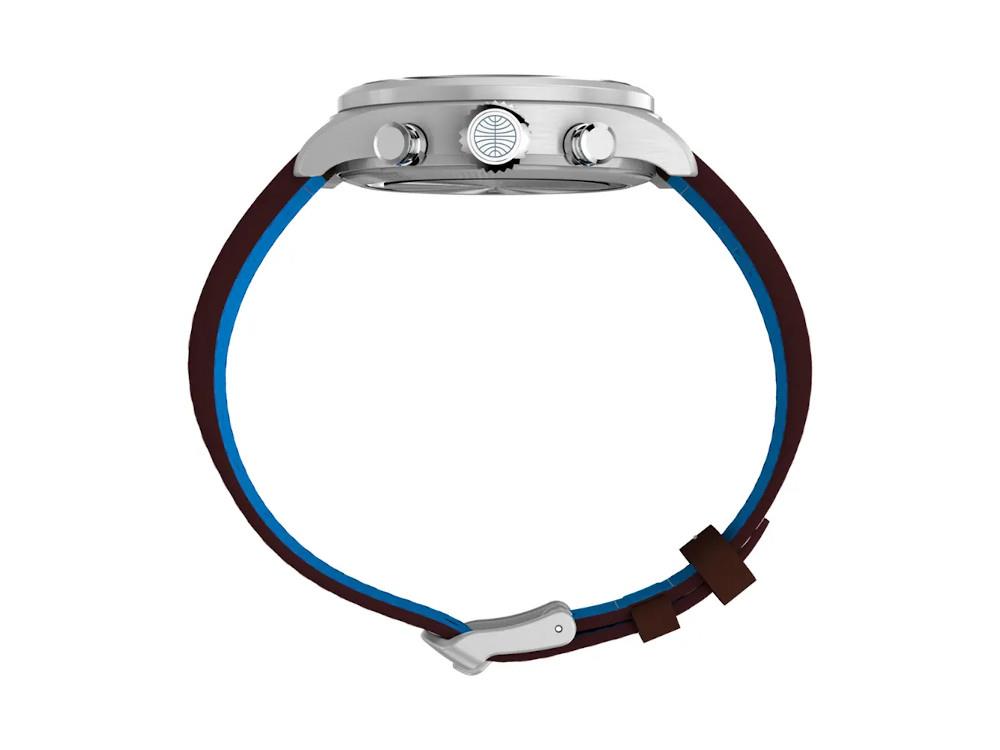 Timex The Waterbury Pan Am Quartz Uhr, Silber, 41 mm, Chronograph, TW2Y38700