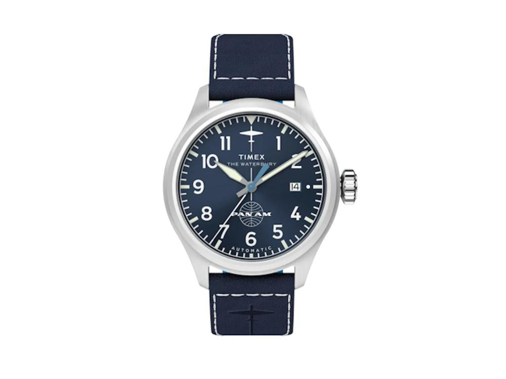 Timex The Waterbury Pan Am Automatik Uhr, Blau, 41 mm, TW2Y38800