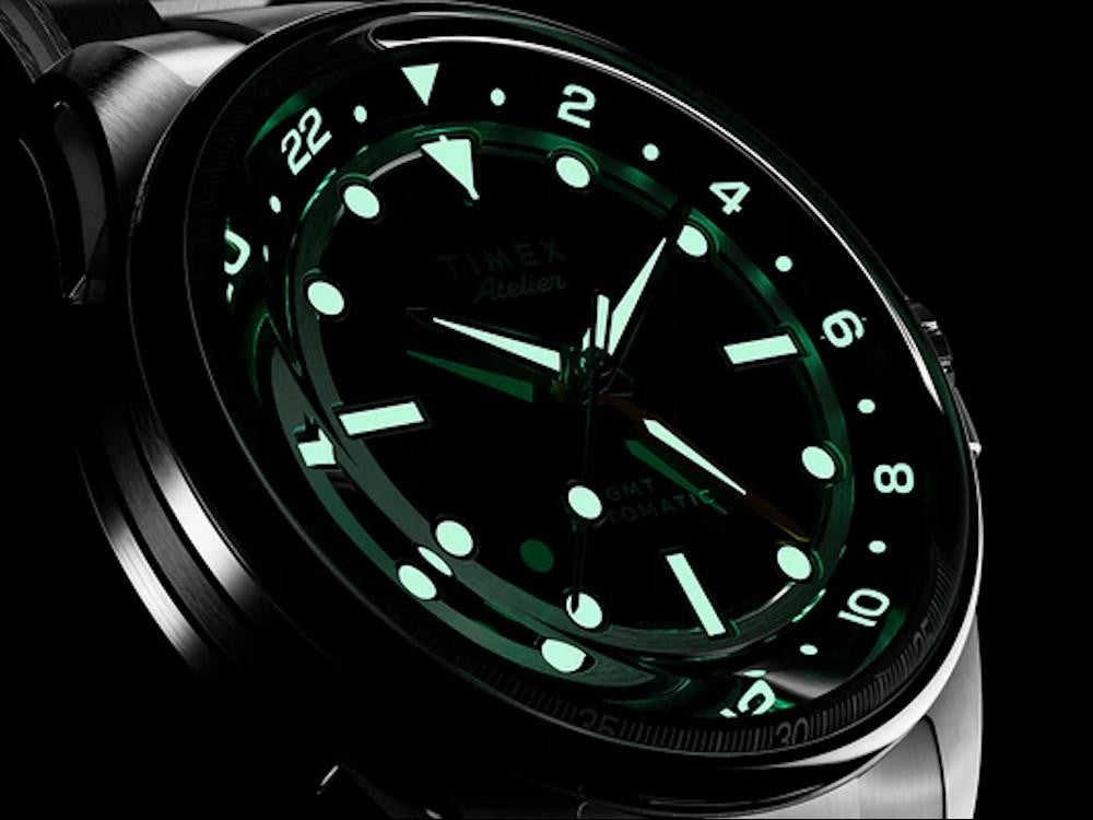Timex Atelier GMT24 M1a Automatik Uhr, Schwarz, 40 mm, TW2Y72300